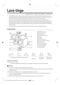 Notice SAMSUNG WD80T554DBT Máquina de lavar