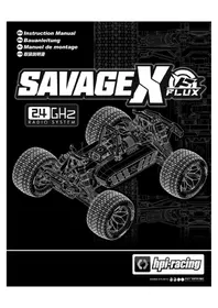 Notice HPI Racing SAVAGE X FLUX Jouet radiocommandé