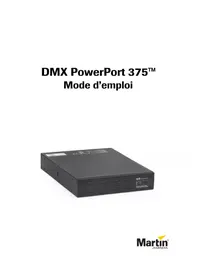 Notice MARTIN DMX POWERPORT 375 Non catégorisé