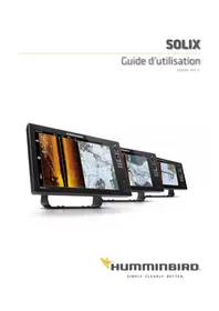 Notice HUMMINBIRD SOLIX 12 CHIRP GPS Détecteur de poissons