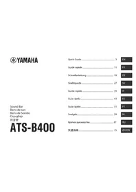 Notice YAMAHA ATS-B400 Barra de som