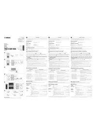Notice YAMAHA TRUE X SUB 100A SW-X100A Haut-parleurs