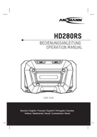 Notice ANSMANN HD280RS Lamp