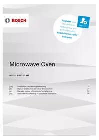 Notice BOSCH BER7321B1 Micro-ondes
