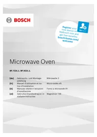 Notice BOSCH BFL7221B1 Four encastrable