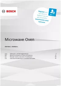 Notice BOSCH CEG732XB1 Micro-ondes