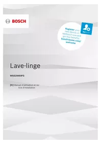 Notice BOSCH WGG24403FG Lave-linge