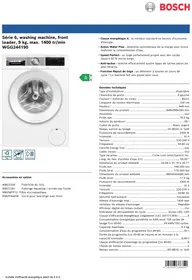 Notice BOSCH WGG244190 Lave-linge