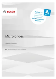 Notice BOSCH FEL053MS2 Micro-ondes