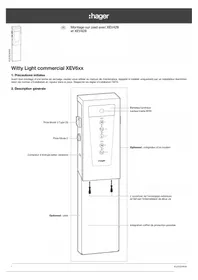 Notice HAGER XEV426 Chargeur de batterie
