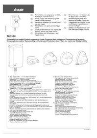 Notice HAGER TKC110 Chargeur de batterie