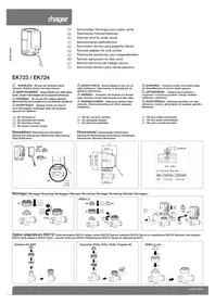 Notice HAGER EK724 Contrôleur de température