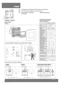 Notice HAGER WE050 Détecteur de mouvement