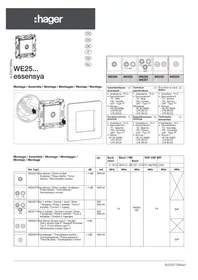 Notice HAGER WE250 Prise électrique