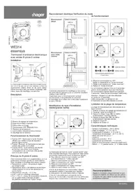 Notice HAGER WE314 Thermostat