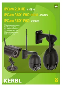 Notice Kerbl IPCAM 360° FHD MINI 10825 Caméra de surveillance