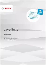 Notice BOSCH WGG256M4FG Lave-linge