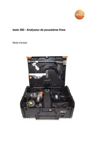 Notice Testo 380 équipements de mesure