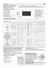 Notice WHIRLPOOL FFDB11469BVFR Lave-linge