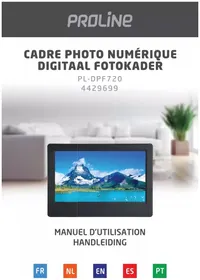 Notice PROLINE PL-DPF720 Cadre photo numérique