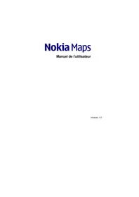 Notice NOKIA MAPS Téléphone portable