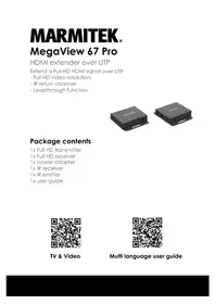 Notice MARMITEK MEGAVIEW 67 PRO Extension audio/video