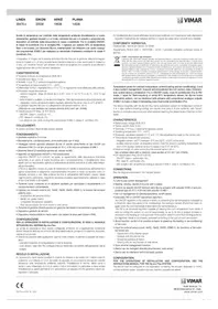 Notice Vimar 30478.G Contrôleur de température