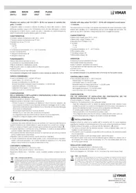 Notice Vimar 30474.G Contrôleur de température