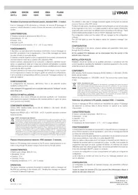 Notice Vimar 30575.C Détecteur de mouvement