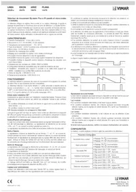 Notice Vimar 30529.B Détecteur de mouvement