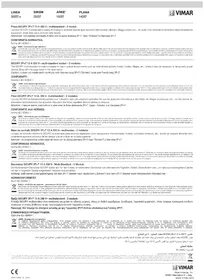 Notice Vimar 30257.G Prise électrique