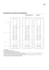 Notice WHIRLPOOL MWF 259 SG Four électrique