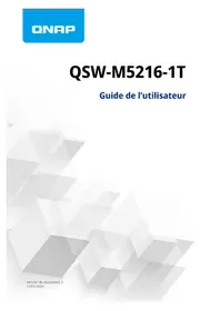 Notice QNAP QSW-M5216-1T Commutateur