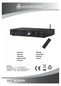 Notice Soundmaster ICD4350 Cd-spieler/rekorder