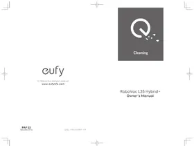 Notice eufy ROBOVAC L35 HYBRID Elektrikli süpürge
