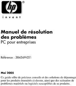 Notice HP COMPAQ DC7600 Ordinateur de bureau