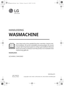 Notice LG F4WV309S3 Washing machine