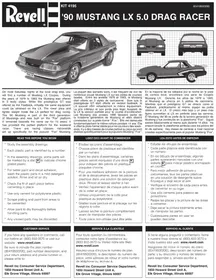 Notice Revell '90 MUSTANG LX 5.0 DRAG RACER Maquettisme