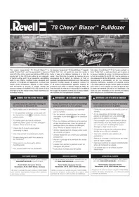 Notice Revell '78 CHEVY BLAZER PULLDOZER Maquettisme