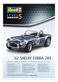 Notice Revell '62 SHELBY COBRA 289 Maquettisme