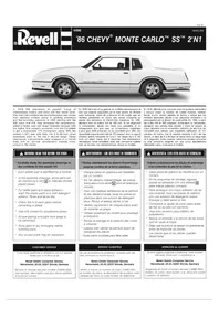 Notice Revell '86 MONTE CARLO SS Maquettisme