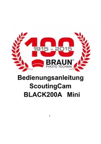 Notice BRAUN BLACK200A MINI Surveillance Camera