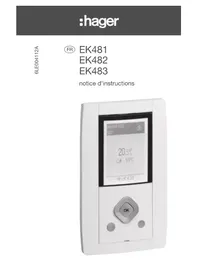 Notice HAGER EK481 Thermostat