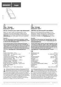 Notice HAGER TKH190B Domotique