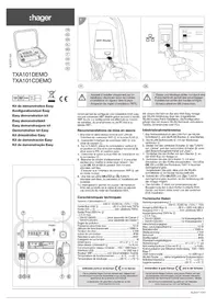 Notice HAGER TXA101DEMO Domotique