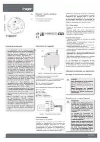 Notice HAGER TYB691F Domotique