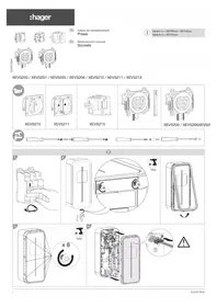 Notice HAGER XEVS200 Chargeur de batterie