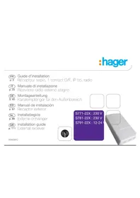 Notice HAGER S781-22X Alarmsysteem