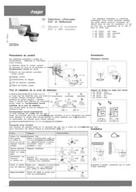 Notice HAGER 52320 Détecteur de mouvement