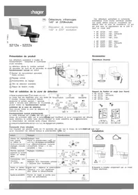 Notice HAGER 52220 Détecteur de mouvement